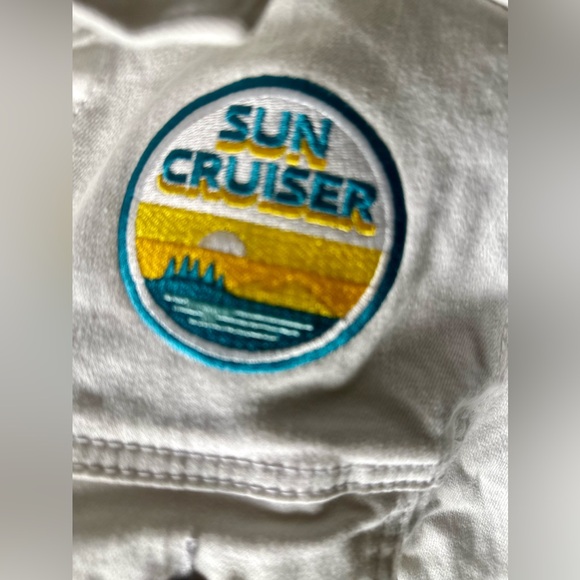 SUN CRUISER White Cotton Button Up Jacket Women’s Size Medium - Picture 4 of 11